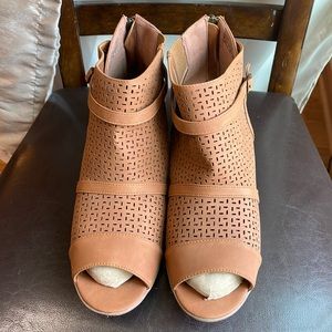 Women’s Brown Bootie Wedge Sandal